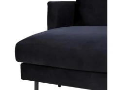 Zoom Bank Ubank Velours Zwart.-Vente-unique New