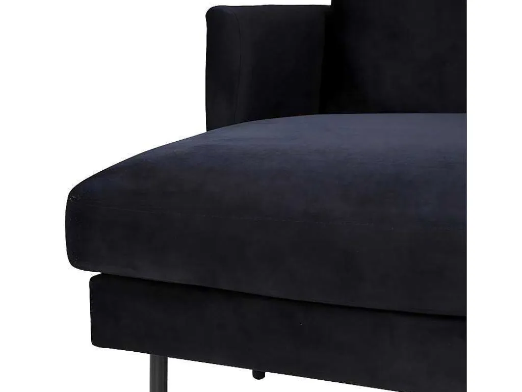 Zoom Bank Ubank Velours Zwart.-Vente-unique New