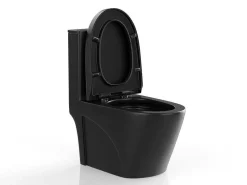 Zwarte Matte Wc Om Te Plaatsen Van Keramiek - Nagilam-Vente-unique Clearance