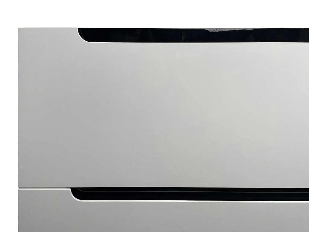Zwevend Wastafelmeubel Met Dubbel Inbouwbekken En Kast - Wit - 120 Cm - Selita-Vente-unique Discount