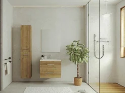 Zwevende Badkamerkast - 6 Legplanken - Lichte Houtlook - Kayla-Vente-unique Best